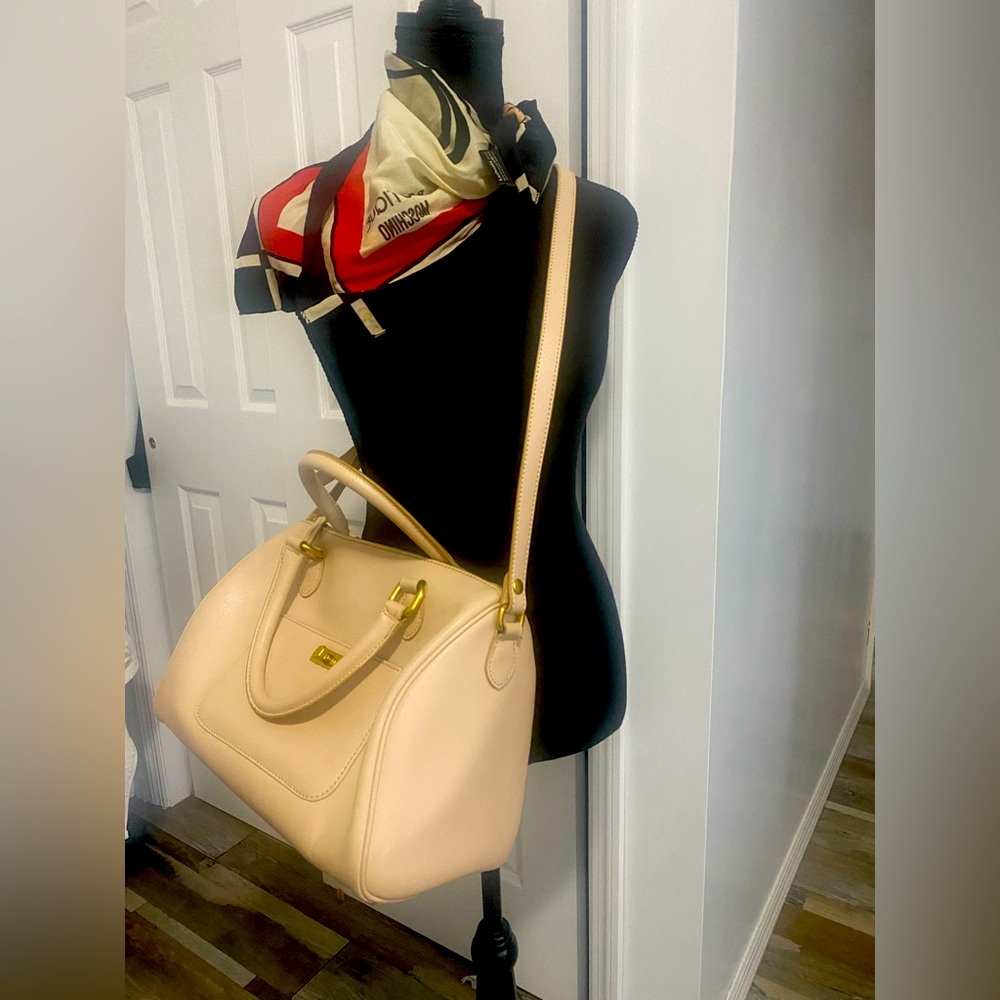 J. Crew Cream Satchel Bag Structured Design
